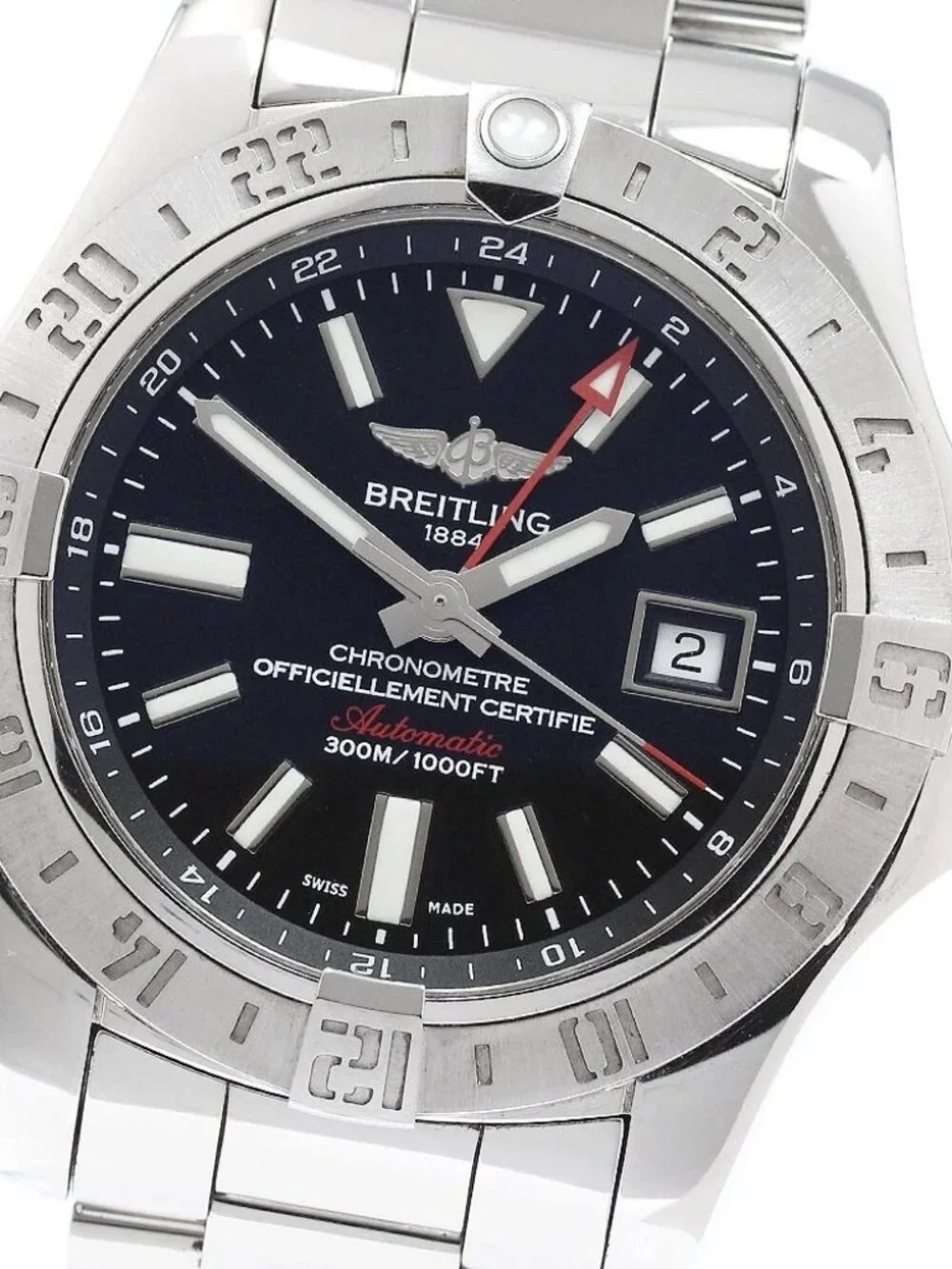 BREITLING Avenger II GMT Date black Dial Automatic Men's Watch_965559